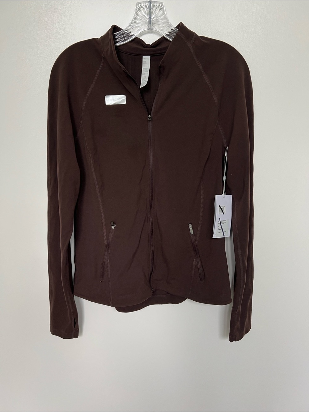 Zella Women’s Brown Zip-Front Jacket - Picture 2 of 6